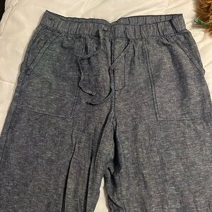 Gap blue linen pants